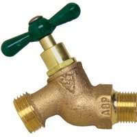 Arrowhead Brass 251LF Heavy-Duty, No-Kink, Lead-Free Hose Bibb, 1/2 x 3/4 in MIP x Male Hose