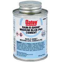 Oatey Rain-R-Shine 30890 Solvent Cement, Blue, 4 oz Can