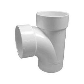 GENOVA 700 Series 76140 Street Pipe Tee, 4 in Run, Spigot x Hub Run Connection, 4 in Branch, Hub Branch Connection