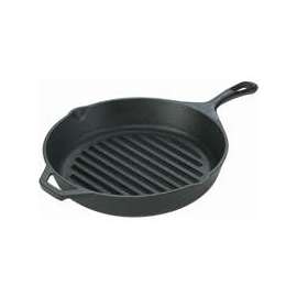 Lodge L8GP3 Griddle Pan, Round, Iron, Black