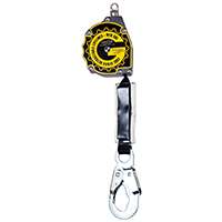 Qualcraft 10900-QC Retractable Lifeline Aramid Fiber Webbing, 11 ft L, Aluminum
