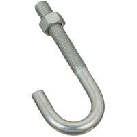 National Hardware 2195BC Series 232942 J-Bolt, 3/8 in Thread, 2-1/4 in L Thread, Steel, Zinc