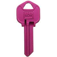 HY-KO 14010KW1 Key Blank, Aluminum, Painted, For Kwikset Door Locks