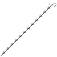 Southern Imperial R44-SWR-12 12-Clip Wand Retailer, Spring Steel, Galvanized