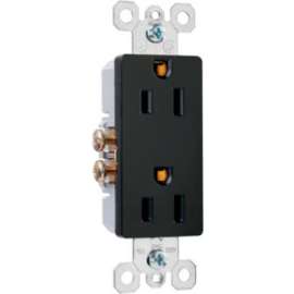 15A BLK 2P Deco Outlet