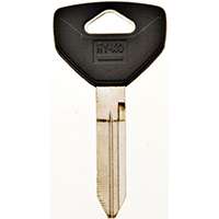 HY-KO 12005Y157 Key Blank, Brass, Nickel, For Chrysler, Dodge, Eagle, Jeep, Plymouth Vehicles