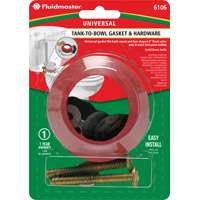 Fluidmaster 6106 Toilet Tank-to-Bowl Gasket, Brass/Rubber