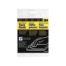 3M 10132 Tack Cloth, 36 in L, 17 in W, Synthetic Fiber, White