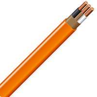 Southwire 10/2NM-WGX25 Type NM-B Sheathed Cable, 10 AWG, 25 ft L, Orange Nylon Sheath
