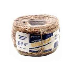 T.W. Evans Cordage 26-001 Rope, 54 lb Working Load Limit, 50 ft L, 1/4 in Dia, Manila