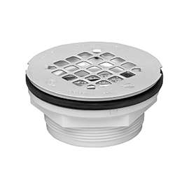 Oatey 42077 Shower Drain, ABS, Black, For 2 in SCH 40 DWV Pipes