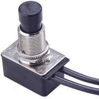 GB GSW-21 Push-Button Switch, 125/250 V, Plastic, Chrome