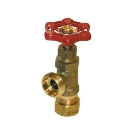 B & K ProLine 102-033 Boiler Drain Valve, 1/2 in Compression x Hose, Brass
