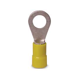 GB 10-106 Ring Terminal, 600 V, 12 to 10 AWG, Vinyl Insulation, Yellow