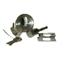 American Hardware D-113B Entrance Deadbolt, 1-3/8 to 1-5/8 in Thick Door, Stainless Steel