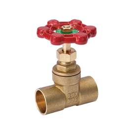 B & K ProLine 100-454NL Gate Valve, 3/4 in Sweat, Brass