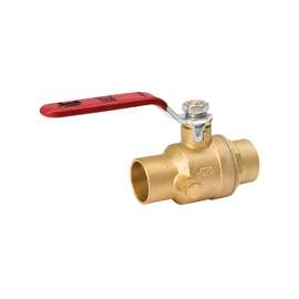Southland 107-554NL Ball Valve, 3/4 in Compression, Brass, Chrome