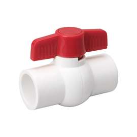 B & K 107-635HC Ball Valve, 1 in Compression, 2 Ports/Ways, PVC