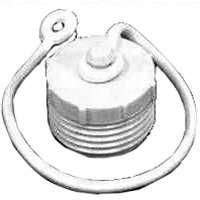 US Hardware RV-460C Hose Plug, 3/4 in OD, Male, Plastic