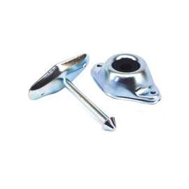 American Hardware RV-713C Door Catch, Steel, Mill, 1 Carded