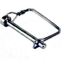 American Hardware RV-867C Pin Coupler Lock, Steel, Silver Zinc