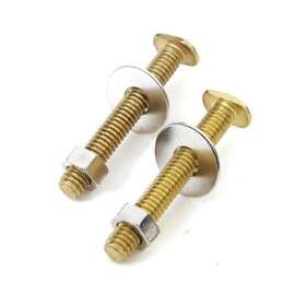 Worldwide Sourcing Toilet Bolt Set, Brass