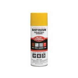 Industrial Choice 1600 System Enamel Aerosols,12oz, OSHA Safety Yellow, Hi-Gloss