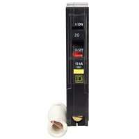 Square D QO QO120GFICP Miniature Circuit Breaker, 120 V, Fixed Trip, Plug-In Mounting