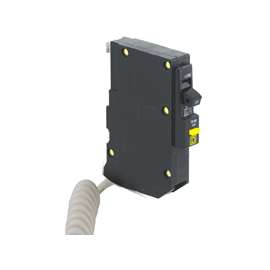 Square D QO QO130GFI Miniature Circuit Breaker, 120 V, Fixed Trip, Plug-In Mounting