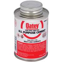 Oatey 30818 Solvent Cement, Milky Clear, 4 oz Can