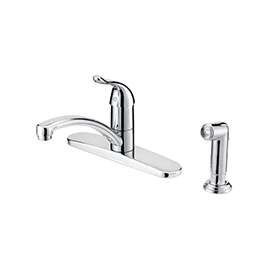Boston Harbor Kitchen Faucet, 1.75 Gpm At 60 Psi, 8 In Center Distance, 1 Durable Metal Lever Handle