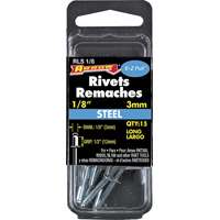 Arrow RLS1/8 Long Pop Rivet, 1/2 in L, Steel