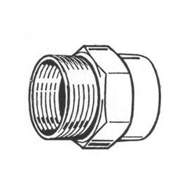 Plumb Pak PP850-66 Hose Adapter, 3/4 in FHT x 3/4 in MPT x 1/2 in FPT, Brass