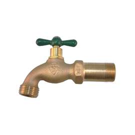 Arrowhead Brass 202LF Lead-Free, Shank-on-Thread, Standard Hose Bibb, 3/4 x 3/4 in MIP x Male Hose