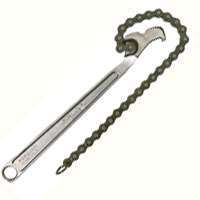 Diamond Farrier CW12H Chain Wrench, Steel, Nickel Chrome