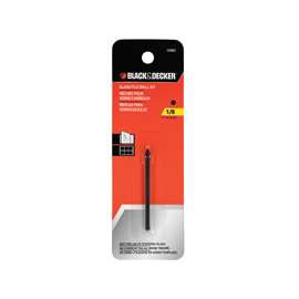 Black+Decker 16900 Glass and Tile Drill Bit, 1/8 in Dia Shank