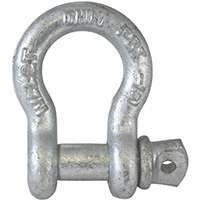Fehr 1 Anchor Shackle, 5.5 ton Weight Capacity, 1 in, Galvanized Steel