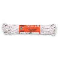 Cotton Core Sash Cords, 600 lb Cap., 100 ft, Cotton, White