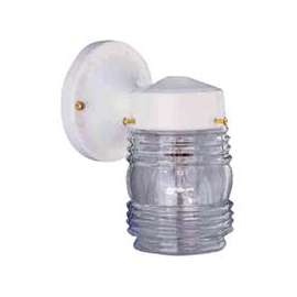 Boston Harbor Dimmable Outdoor Lantern, (1) 60/13 W Medium A19/Cfl Lamp, White