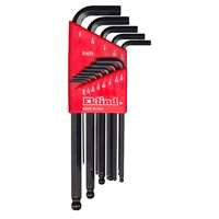 Eklind 13213 Hex Key Set, Steel, Black, 13-Piece