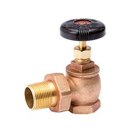 B & K 109-304 Angled Steam Radiator Valve, Brass/Bronze