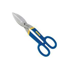 IRWIN 22007 Tinner Snip, 1-1/2 in Length of Cut, Steel Blade, Blue/Yellow Handle, 7 in OAL