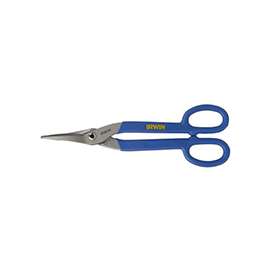 IRWIN 23012 Tinner Snip, 2-3/4 in Length of Cut, Steel Blade, Blue Handle, 12-3/4 in OAL