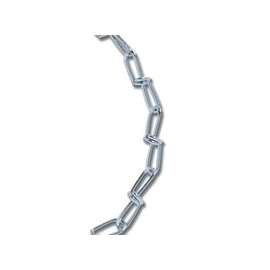 Koch A15882 Loop Chain, 90 lb Working Load Limit, #3, Low Carbon Steel, Electro-Galvanized