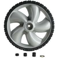 ARNOLD 490-324-0002 Replacement Lawn Mower Wheel, Plastic/Rubber