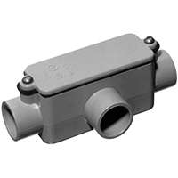Carlon E983D-CTN IMC, Rigid Conduit Body, Gray