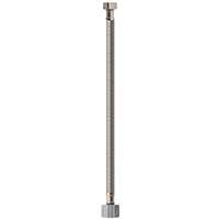 Plumb Pak EZ Series PP23856 Toilet Supply Tube, 1/2 in Inlet, Flare Inlet, 7/8 in Ballcock Outlet, 12 in L