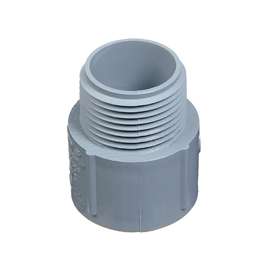 Carlon E943GR-CTN Terminal Adapter, 1-1/4 in, MPT x Socket, Gray