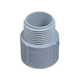 Carlon E943HR-CTN Terminal Adapter, 1-1/2 in, MPT x Socket, Gray