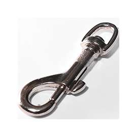 BARON 5025-3/8 Leash Snap, 50 lb Weight Capacity, Steel, Nickel